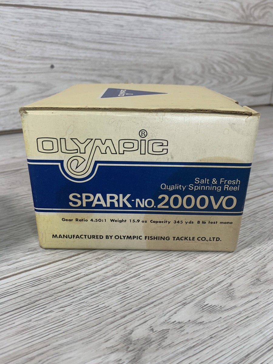 Moulinet Spinning Olympic Spark – Sel Et Eau Douce – Taille 2000 – Rare