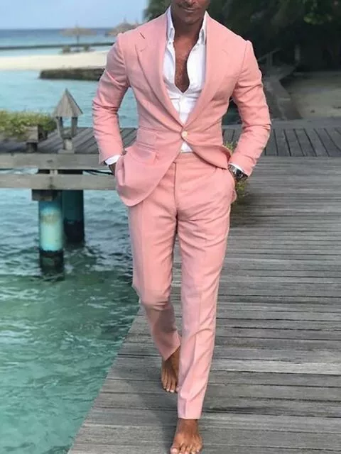 Mens 2 Piece Suit Smart Casual Classic Business Tailored Fit Office Formal Prom Mens 2 Piece Suit Smart Casual Classic Business Tailored Fit Office Formal Prom