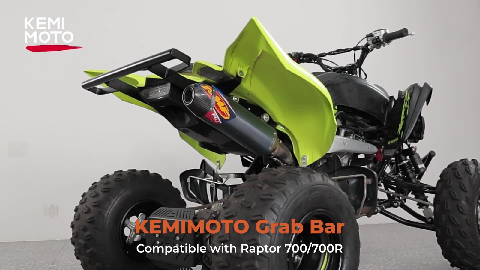 ATV Wide Rear Grab Bar Aluminum Rack Mounted For Yamaha Raptor 700R ...