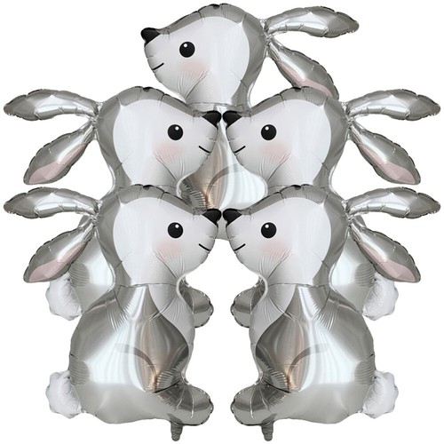 5 Pcs Jungle Rabbit Balloon Party Balloons Decoration Baby Child - Picture 2 of 10