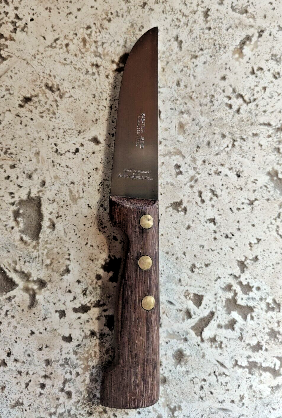 Rare Vintage Abercrombie & Fitch Beefeater Sabatier Steak Knife View Photos