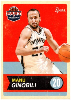 2011-12 Panini Past & Present #28 Manu Ginobili - HOF FREE SHIPPING!