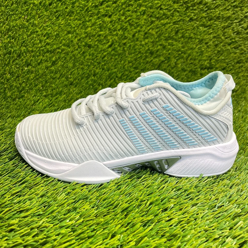 K-Swiss Hypercourt Supreme Womens Size 7 Gray Blue Running Tennis Shoes Sneakers - Image 3 of 4