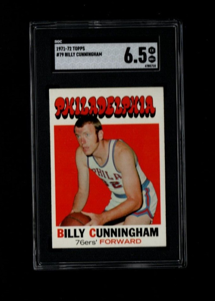 1971-72 Topps # 79 Billy Cunningham SGC 6.5 Ex-Mt ++++