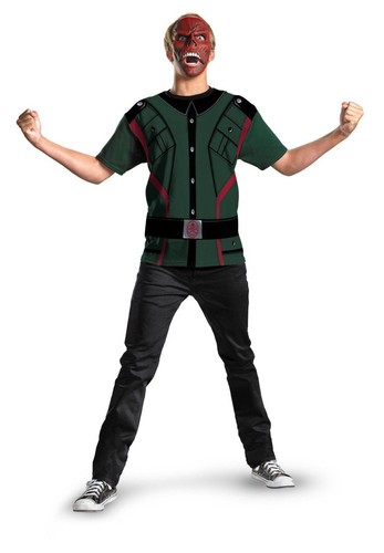 CAPTAIN AMERICA VILLAIN COSTUME RED SKULL MENS Size L/XL 40-46 HALLOWEEN COSPLAY - Picture 4 of 12