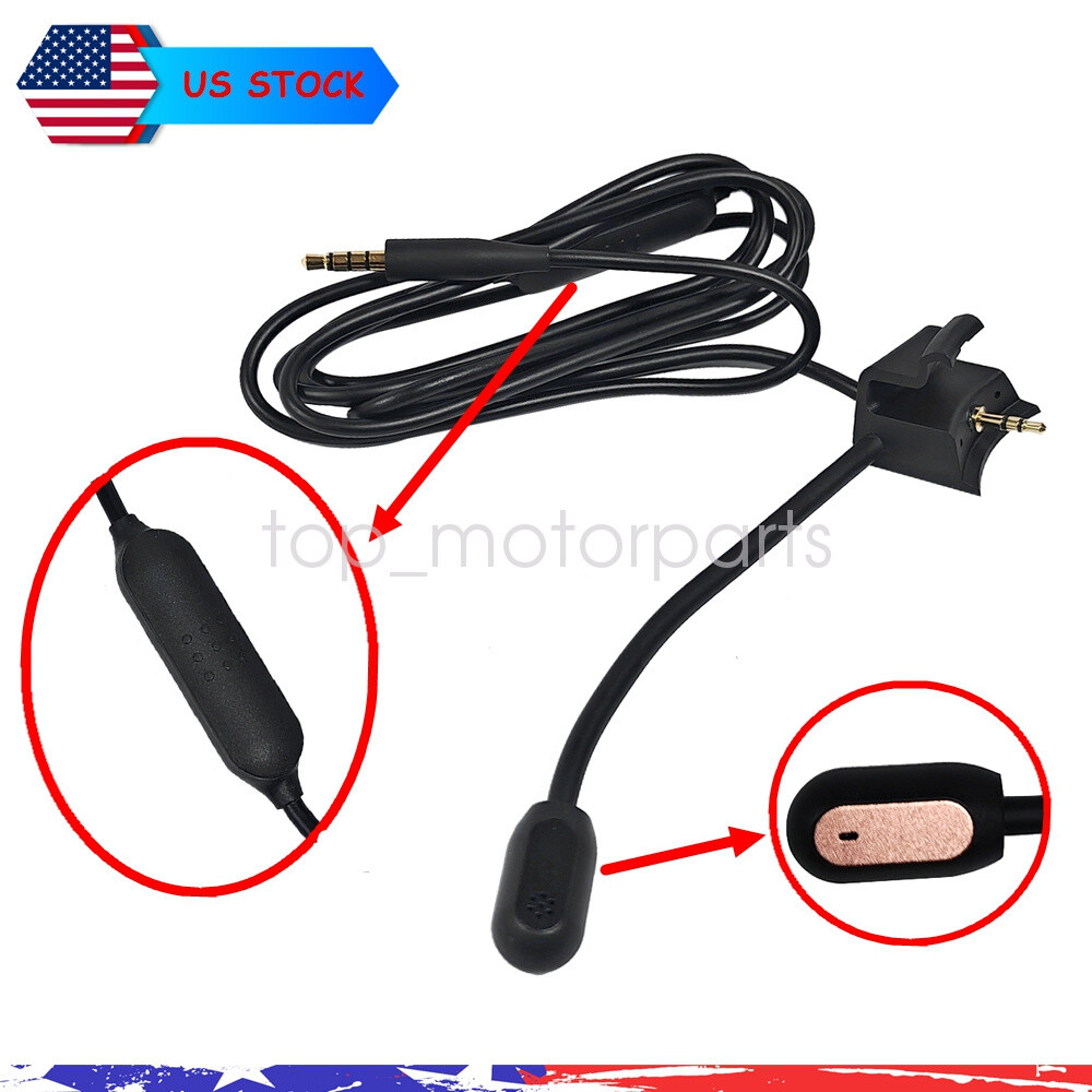 Removable QC35 II Boom Mic Aux Cable Fit Bose QuietComfort 35 II Gaming Headsets-image