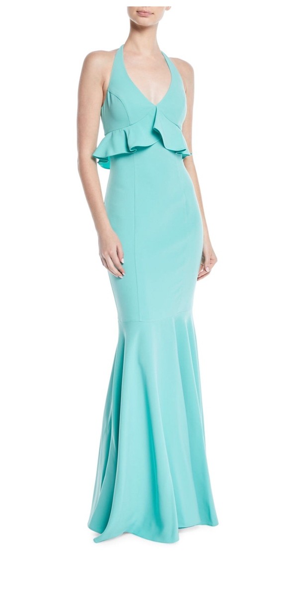 green emerald velvet dress Honey Couture EDEN Blush Crystal Beaded Tulle Formal Gown