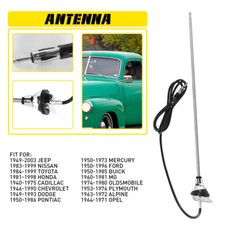 3 Section Retractable Vintage Style Amfm Car Radio Antenna For 1950-1996 Ford I