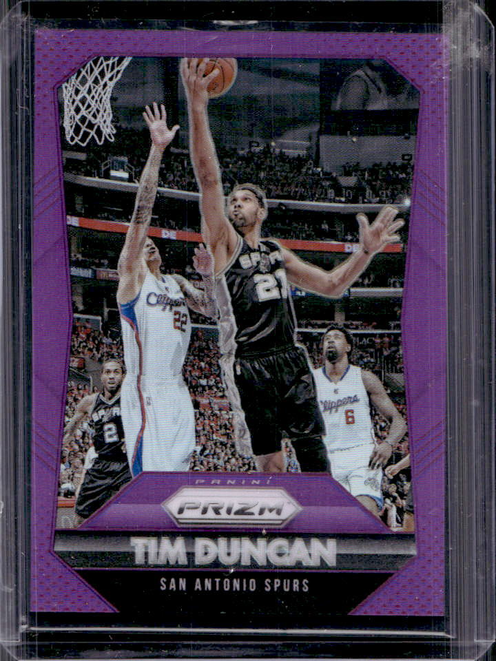 2015-16 Prizm Tim Duncan Purple Prizm #99/99 Spurs