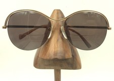 Vintage Logo Paris 028 Gold Metal Butterfly Sunglasses France FRAMES ONLY