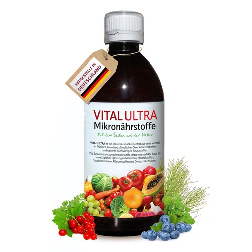 Vital Ultra - 480 ml - Mikronährstoffkonzentrat mit Vitaminen, Mineralien, Spure - Bild 1 von 6