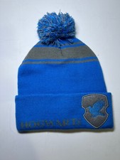 WB Harry Potter Ravenclaw Hogwarts House Cosplay Winter Beanie Hat Blue Gray