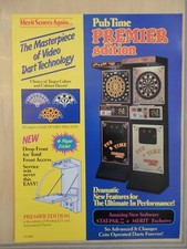 Arachnid Pub Time Premier Edition Dart Game Flyer Magazine Pull Out Ad Vers 2
