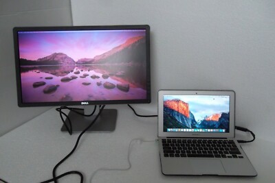 Apple MacBook Air Intel Core i5 1.7GHz 4GB SSD Wi-Fi WebCAM w/22'' Monitor A1465