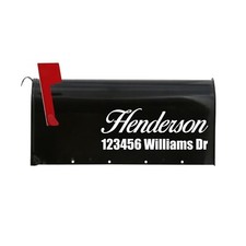 MAILBOX NUMBERS Reflective Decal Sticker Custom Made Text Mail Delivery USPS