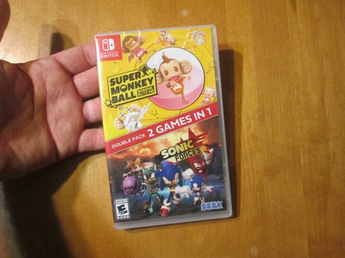 SUPER MONKEY BALL BANANA BLITZ HD & SONIC FORCES NINTENDO SWITCH DOUBLE PACK NEW