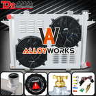 4 Row Radiator+Shroud Fan For 1991-1993 Dodge D250 D350 W250 W350 5.9 Cummins