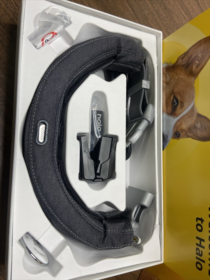Halo Dog Collar Wireless Fence GPS, Ceaser Millan Training, S GRAY NEW