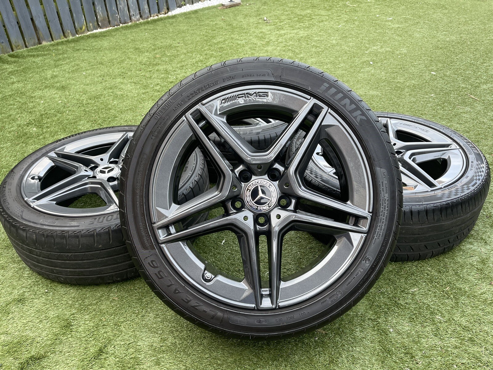4 X Genuine Mercedes A-Class 18” AMG Alloy Wheels And Tyres+A35+A45 ...