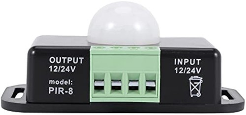 2X DC 12V/24V 8A PIR Bewegungsmelder Schalter Infrarot Bewegungssensor Schalter - Afbeelding 6 van 10