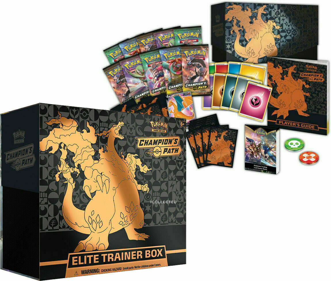 Champion's Path Elite Trainer Box ETB Pokemon Cards Sealed Champion's Path Elite Trainer Box ETB Pokemon Cards Sealed