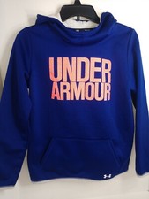 Under Armour Hoodie Youth XL Royal Blue "Storm" Pullover Sweat Shirt Youth
