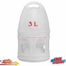 3L Pigeon Water Dispenser Drinker Bird Water Feeder with Hanging Handle