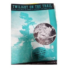 Vintage Sheet Music Twilight On The Trail 1936 Sylvia Sidney Fred MacMurray