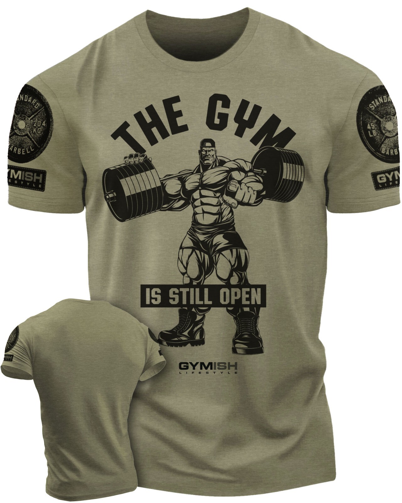 T-Shirt Military Green Branded