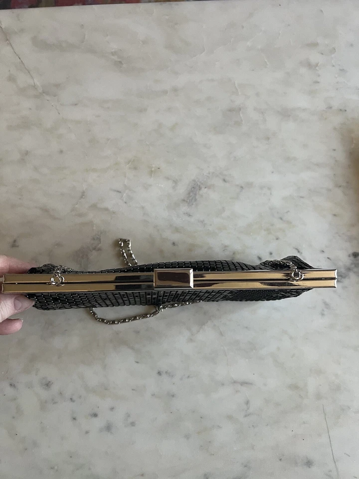 Style & Co by Macy's black Mesh Evening Bag Black Perfect Condition - Image 3 of 4