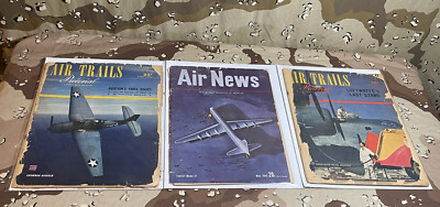 Air Trails Pictorial & Air News Lot Of 3 1943-1945 Grumman Avenger - Convair 37