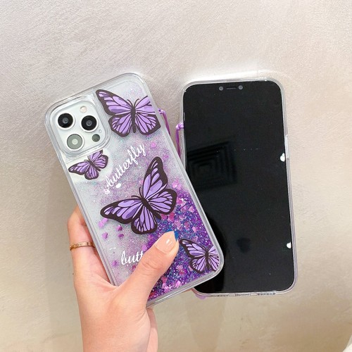 Funda Para Huawei Honor Arena Movidiza Mariposa Líquida Suave Antigolpes Cubiertas Pulsera - Imagen 8 de 21