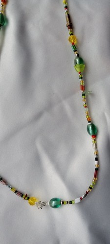 Mushroom Pendant Beaded Necklace - Picture 3 of 10