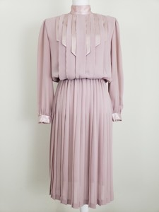 dusky pink long sleeve dress
