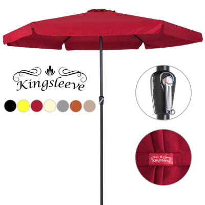 Kingsleeve Sonnenschirm 330cm Gartenschirm UV Schutz 80+ Marktschirm Alu Garten