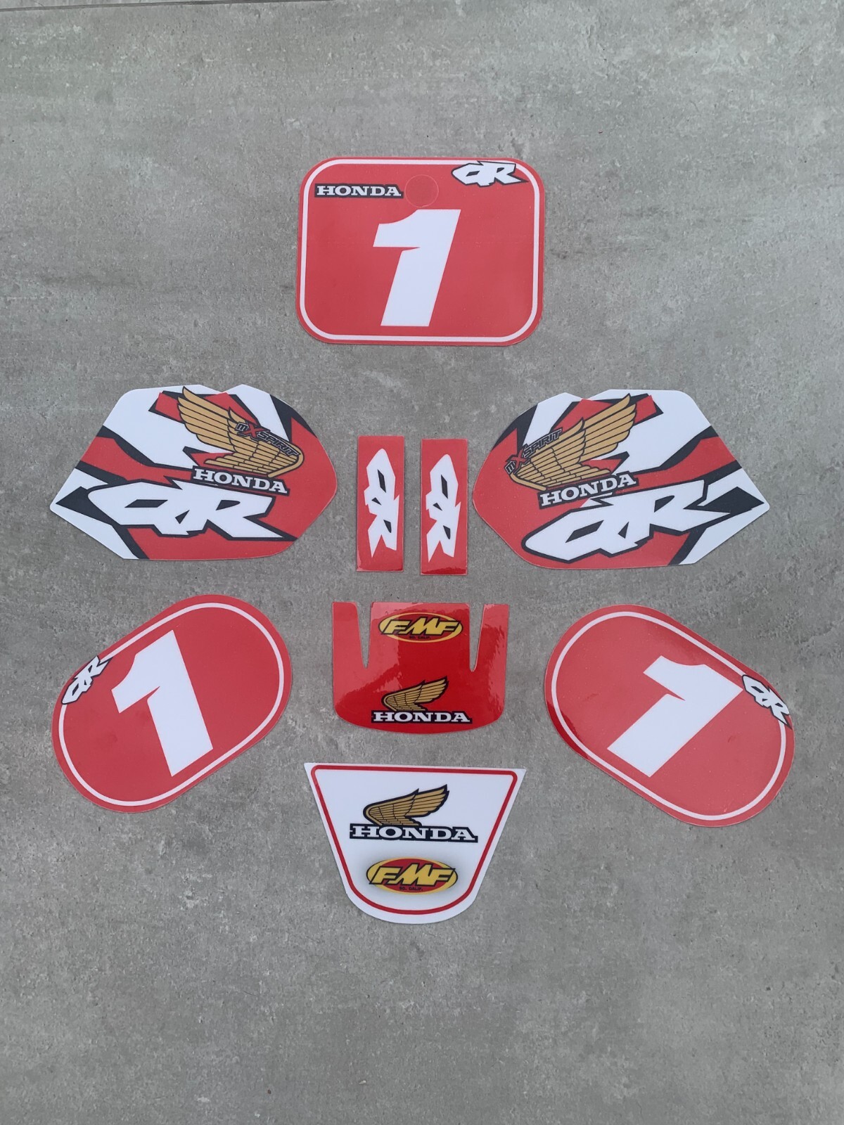 Kit deco rouge Honda QR50 pour restauration moto enfant