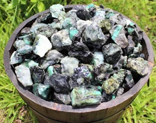 Rough Emerald Crystal: 1 lb Bulk Lot (Natural Raw Gemstone) 16 oz