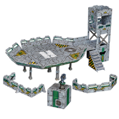 Terrain Crate Landing Zone - Scifi  Scenery / Mini 28mm Mantic Games