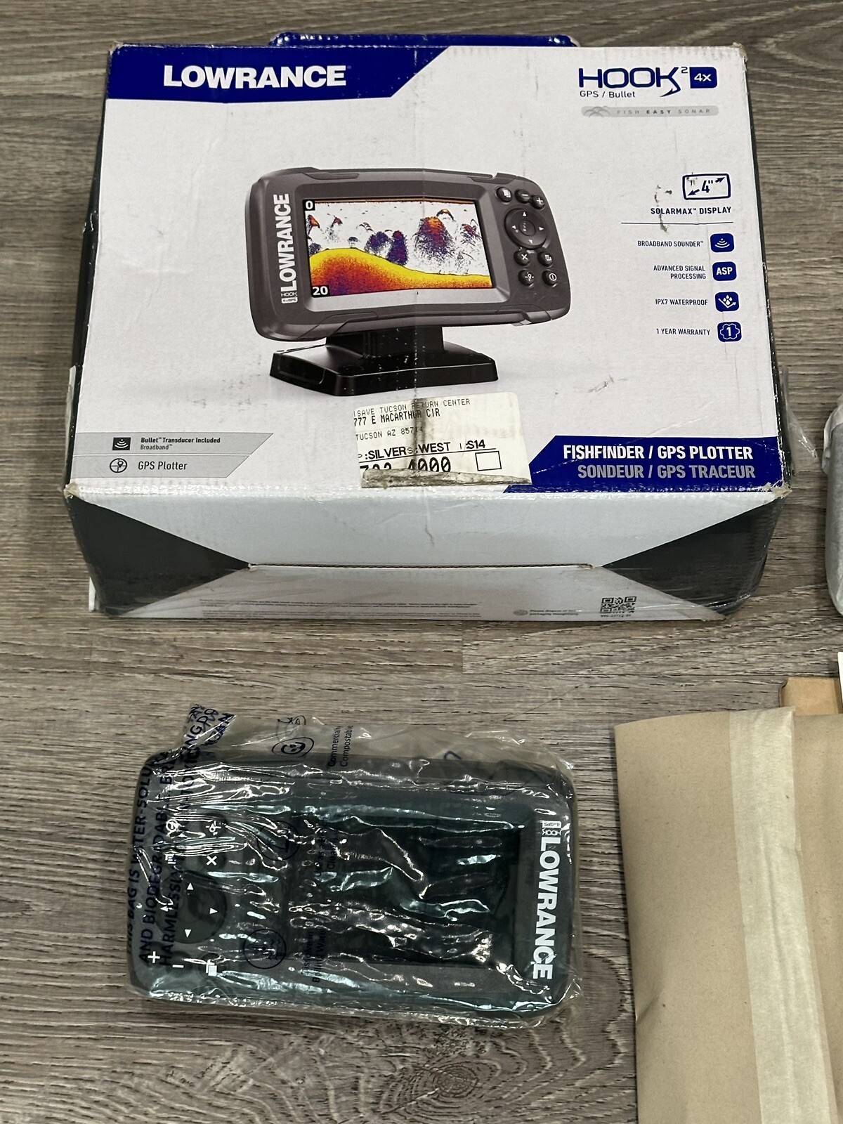 Lowrance Hook2 4X GPS - Fischfinder Portatile Con GPS Integrato Per La Pesca