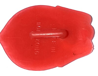 Vintage Toy Special Police Badge Pin Mini Hong Kong Red Clip NOS