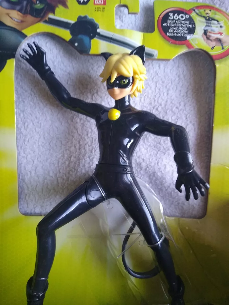 Cat Noir 7 Bandai Zag Heroes Miraculous ladybug 360 Spin Action moving  figure