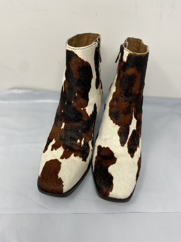Frye Georgia Short Ankle Cowhide Hair Western Leather Boots Women’s Size 6M Rare - Picture 2 of 10