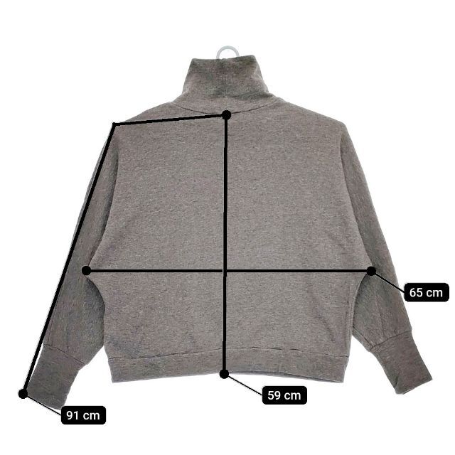 LinenYa ハイネック コットンヤク トレーナー スウェット グレー リネンヤ 5-0324M 256587 LinenYa High neck cotton yak sweatshirt sweat gray 5-0324M
