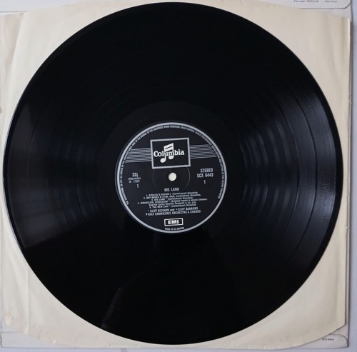 CLIFF RICHARD "HIS LAND" COLUMBIA SCX 6443 VINYL LP (2) - Picture 3 of 4