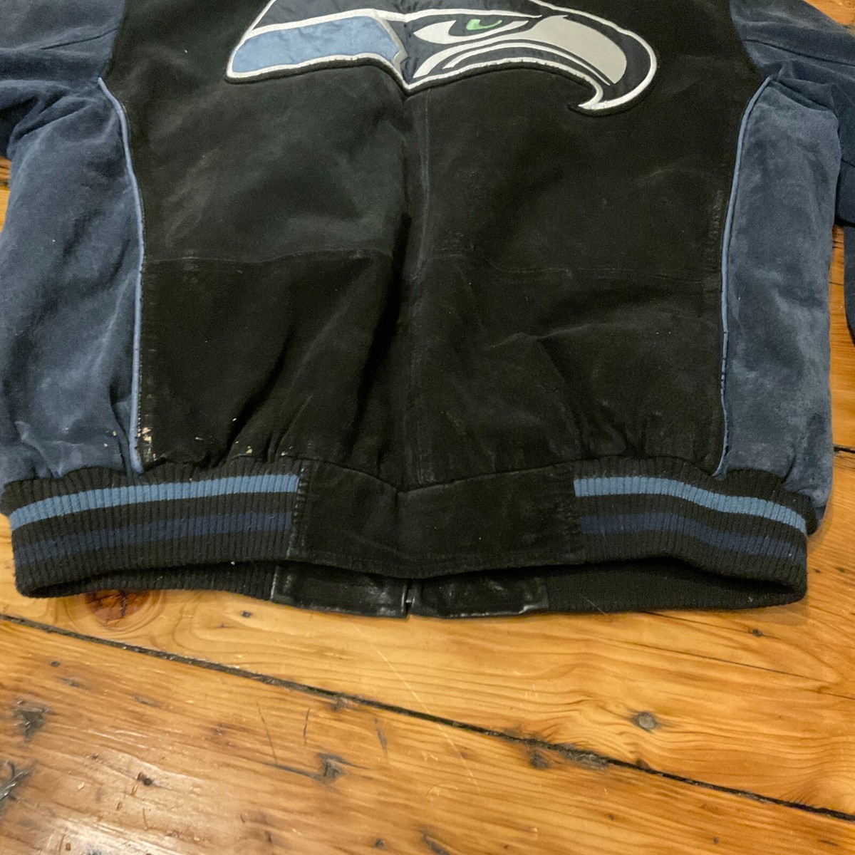 NFL Seattle Seahawks レザージャケット Full-Zip Seattle Seahawks Varsity Leather Jacket