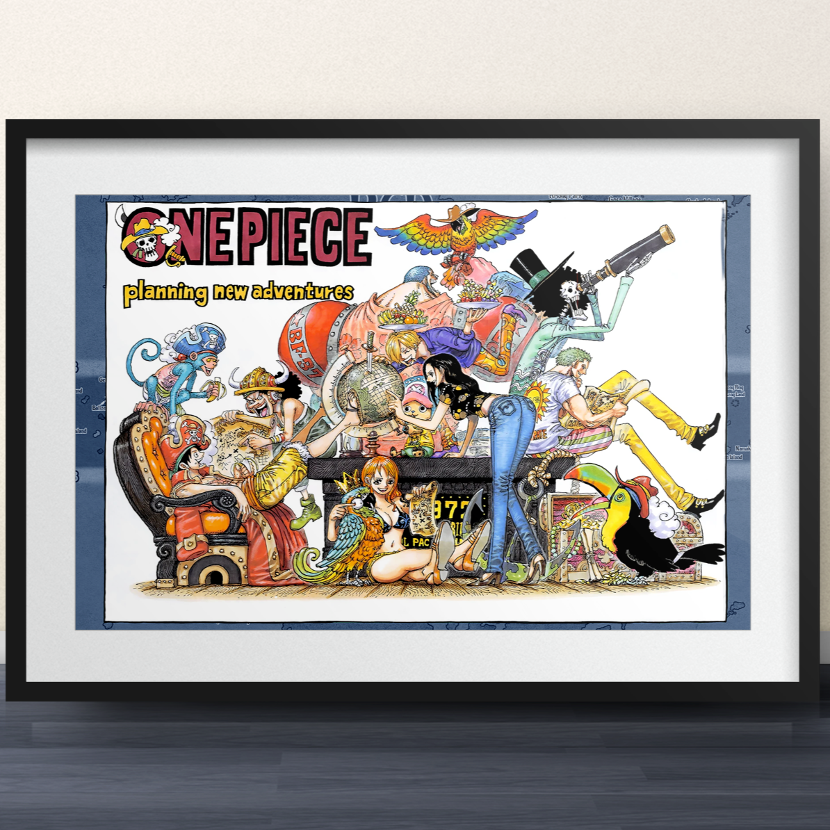 One Piece Chapter 821 Shonen Jump Art Spread 11x17 Art Poster anime