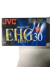 JVC VHS-C TC-30 EHG 90 Minute Compact VHS High Energy Tape