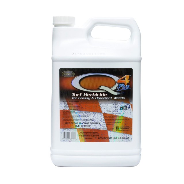 Q4 Plus Turf Herbicide (1 Gal) Grassy Broadleaf Weeds Crabgrass Yellow NutSedge for sale online