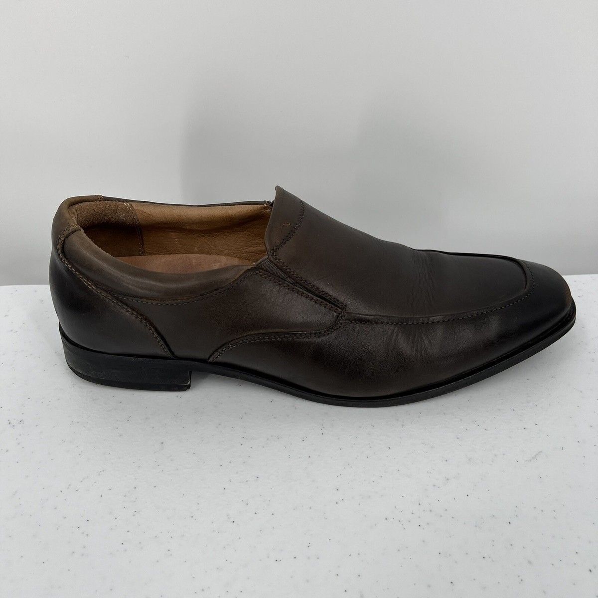 VIONIC Sullivan Mens Size 10 Black Leather Slip On Comfort Support Loafer Shoes Vionic Men main image 4