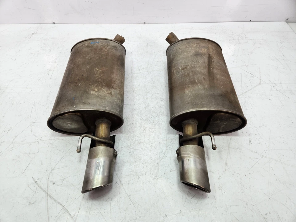 ✅ 04-07 Juego de silenciador de escape tubo trasero derecho izquierdo OEM Jaguar XJ8 Foto 2 de 4